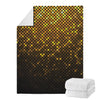 Gold Disco Lights Pattern Print Blanket