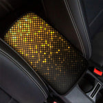 Gold Disco Lights Pattern Print Car Center Console Cover
