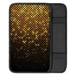 Gold Disco Lights Pattern Print Car Center Console Cover