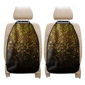 Gold Disco Lights Pattern Print Car Seat Organizers