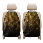 Gold Disco Lights Pattern Print Car Seat Organizers