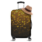 Gold Disco Lights Pattern Print Luggage Cover