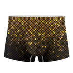 Gold Disco Lights Pattern Print Men's Boxer Briefs