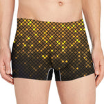 Gold Disco Lights Pattern Print Men's Boxer Briefs