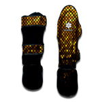 Gold Disco Lights Pattern Print Muay Thai Shin Guard