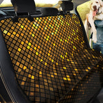 Gold Disco Lights Pattern Print Pet Car Back Seat Cover