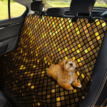 Gold Disco Lights Pattern Print Pet Car Back Seat Cover