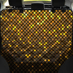 Gold Disco Lights Pattern Print Pet Car Back Seat Cover