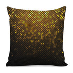 Gold Disco Lights Pattern Print Pillow Cover