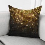 Gold Disco Lights Pattern Print Pillow Cover