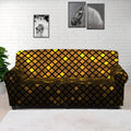 Gold Disco Lights Pattern Print Sofa Cover