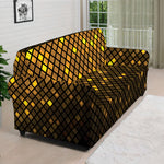 Gold Disco Lights Pattern Print Sofa Cover