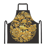 Gold Easter Egg Print Apron