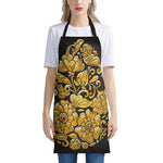 Gold Easter Egg Print Apron