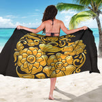 Gold Easter Egg Print Beach Sarong Wrap
