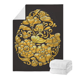 Gold Easter Egg Print Blanket