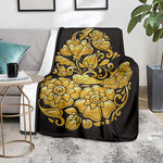 Gold Easter Egg Print Blanket