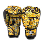 Gold Easter Egg Print Boxing Gloves