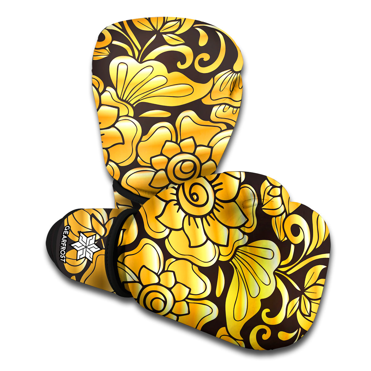 Gold Easter Egg Print Boxing Gloves