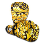 Gold Easter Egg Print Boxing Gloves