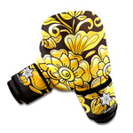 Gold Easter Egg Print Boxing Gloves