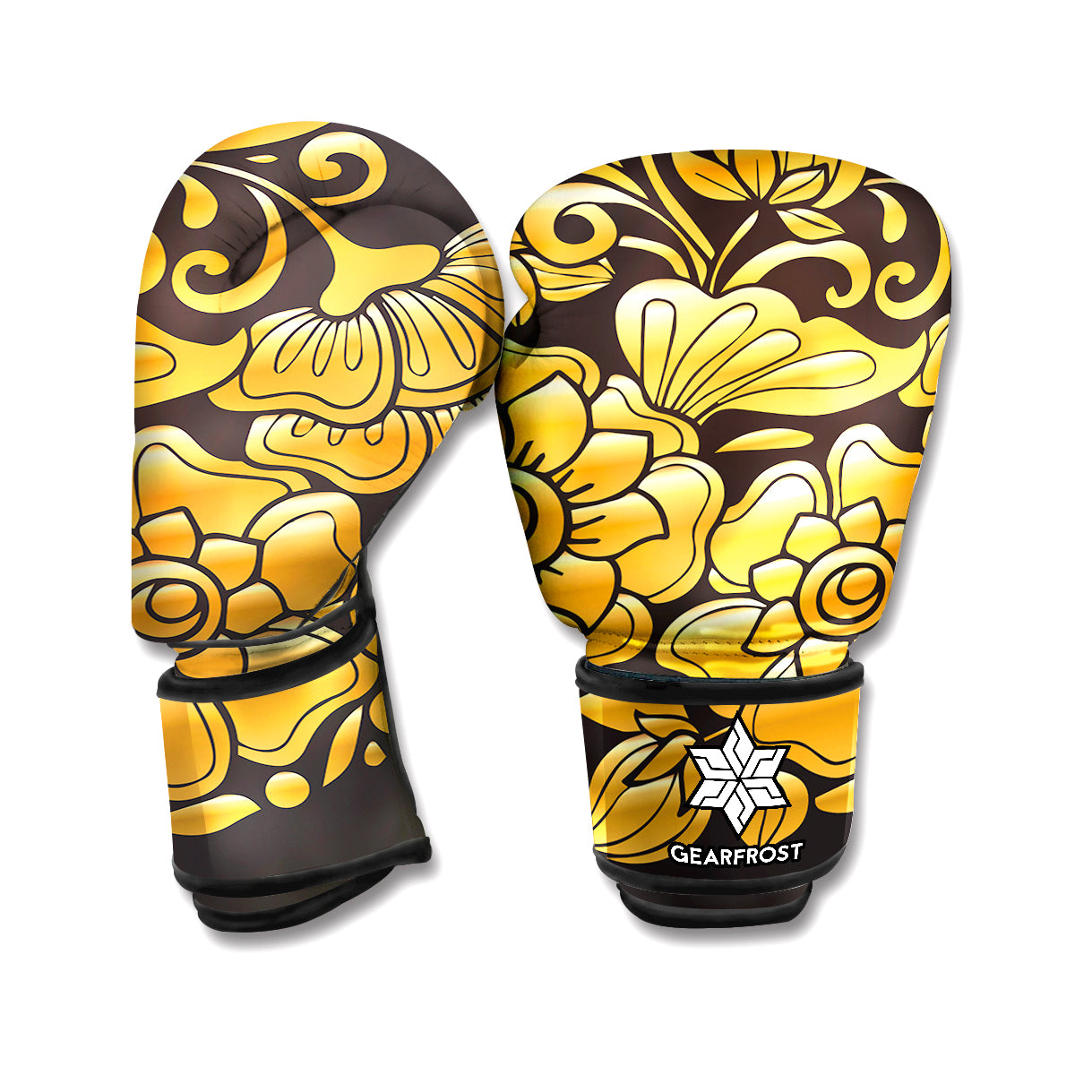 Gold Easter Egg Print Boxing Gloves