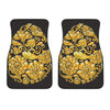 Gold Easter Egg Print Front Car Floor Mats