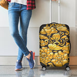 Gold Easter Egg Print Luggage Cover
