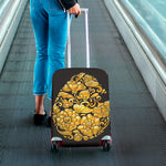 Gold Easter Egg Print Luggage Cover