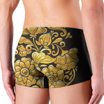 Gold Easter Egg Print Men's Boxer Briefs
