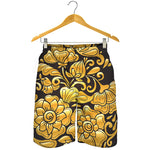 Gold Easter Egg Print Men's Shorts