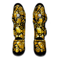 Gold Easter Egg Print Muay Thai Shin Guards