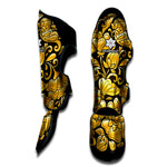 Gold Easter Egg Print Muay Thai Shin Guard