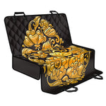 Gold Easter Egg Print Pet Car Back Seat Cover
