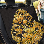Gold Easter Egg Print Pet Car Back Seat Cover