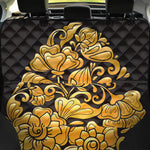 Gold Easter Egg Print Pet Car Back Seat Cover