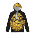 Gold Easter Egg Print Pullover Hoodie