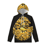 Gold Easter Egg Print Pullover Hoodie