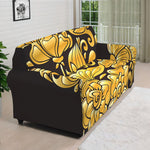 Gold Easter Egg Print Sofa Cover