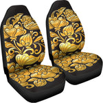 Gold Easter Egg Print Universal Fit Car Seat Covers