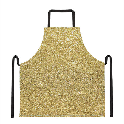 Gold Glitter Artwork Print (NOT Real Glitter) Apron