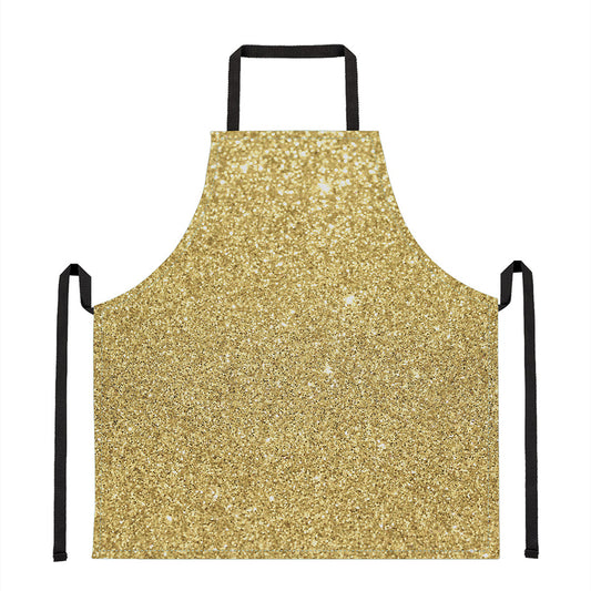 Gold Glitter Artwork Print (NOT Real Glitter) Apron