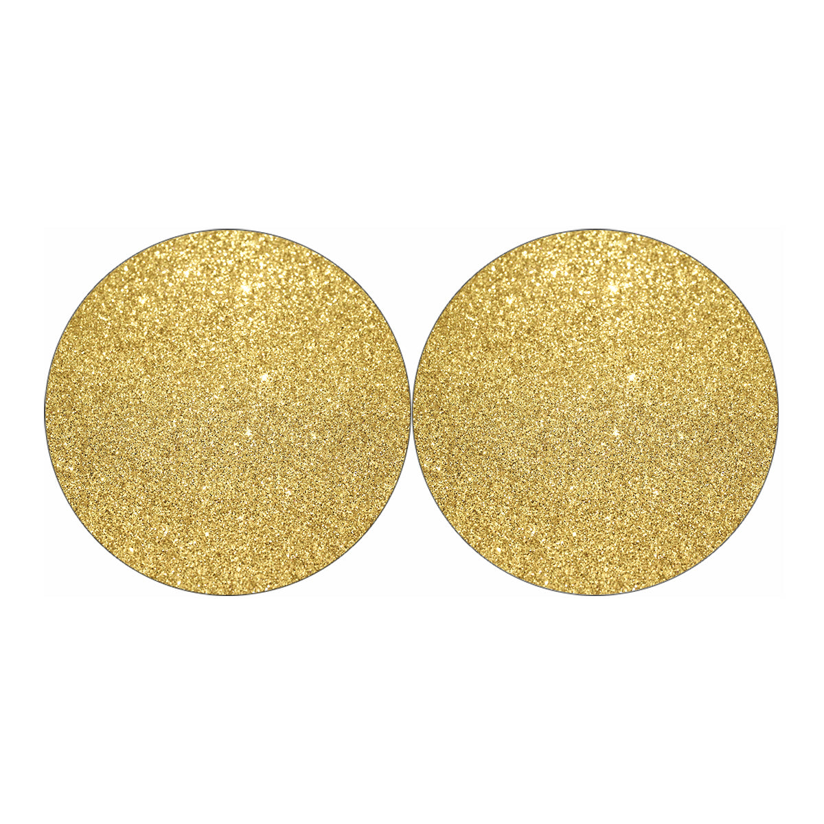 Gold Glitter Artwork Print (NOT Real Glitter) Car Coasters