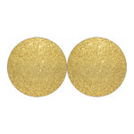 Gold Glitter Artwork Print (NOT Real Glitter) Car Coasters