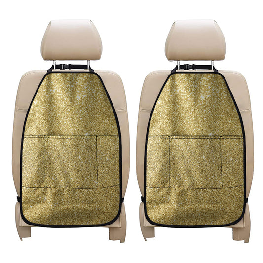 Gold Glitter Artwork Print (NOT Real Glitter) Car Seat Organizers
