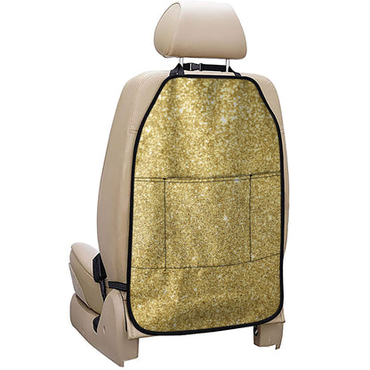 Gold Glitter Artwork Print (NOT Real Glitter) Car Seat Organizers