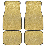 Gold Glitter Artwork Print (NOT Real Glitter) Front and Back Car Floor Mats