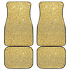 Gold Glitter Artwork Print (NOT Real Glitter) Front and Back Car Floor Mats