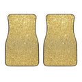 Gold (NOT Real) Glitter Print Front Car Floor Mats
