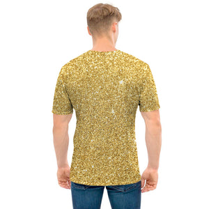 Gold Glitter Artwork Print (NOT Real Glitter) Men's T-Shirt